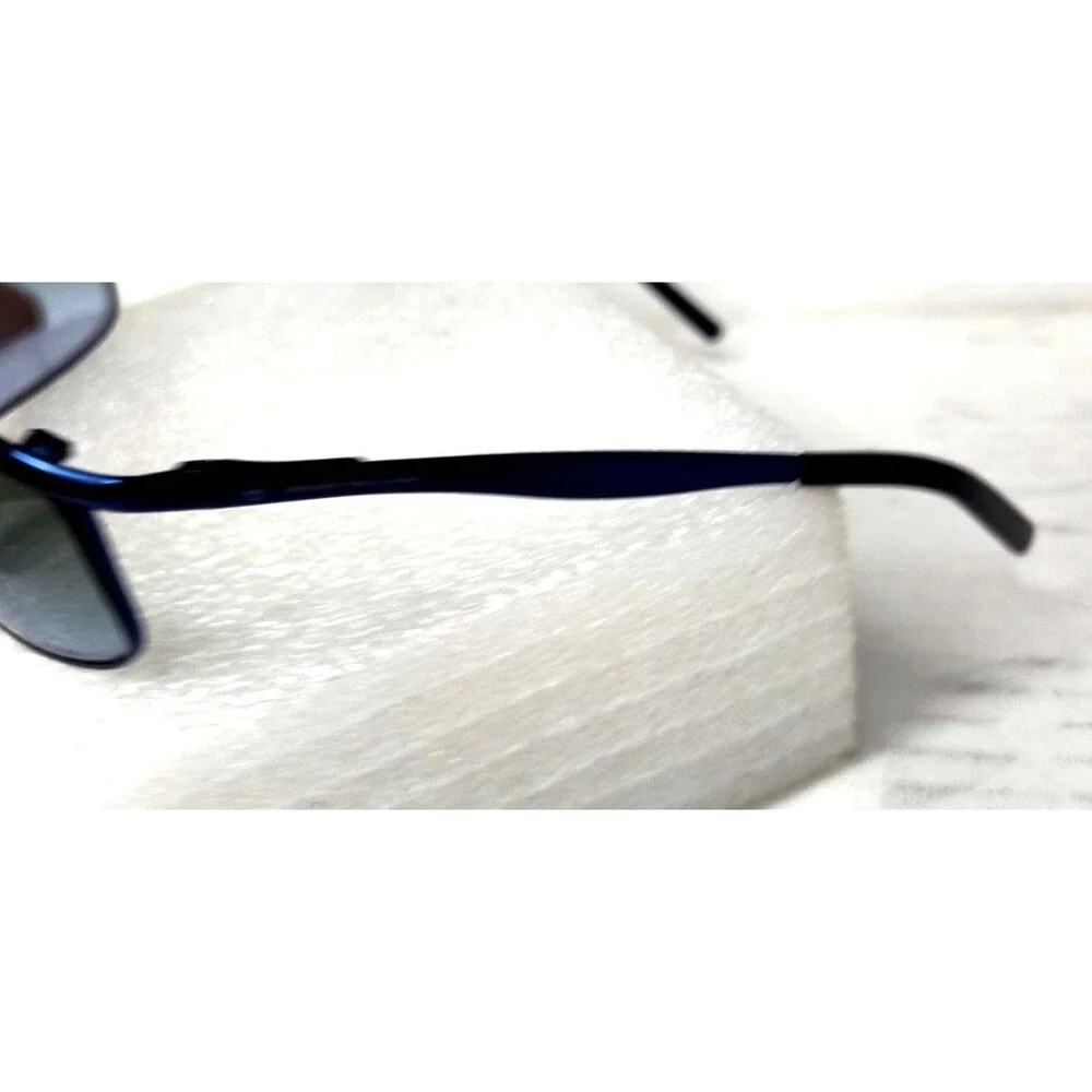 Sergio Tacchini T871/17 Italy Blue Black Wrap Metal Sunglasses UV400 60-17-130mm